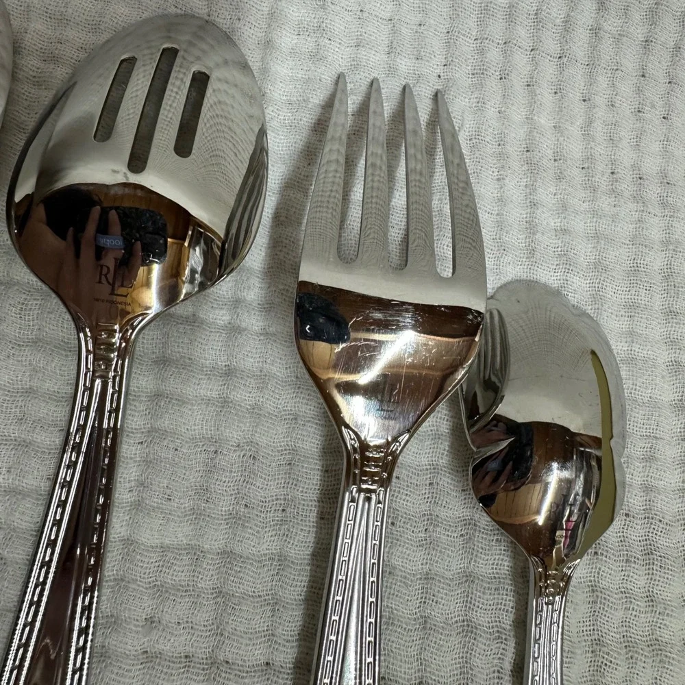 Lauren Ralph Lauren 4 Pc. Hostess Set Sinclair Stainless Steel